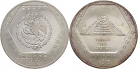 Messico - Stati Uniti Messicani (dal 1905) - 10 Nuovi Pesos (5 Once) 1994 - Serie Atzechi "Piramide di El Castillo" - Ag - In cofanetto originale - gr...
