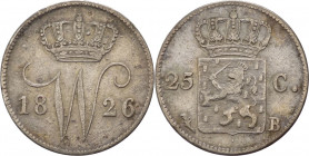 Olanda - Guglielmo I (1815-1840) - 25 Cent 1826 - KM# 48 - Ag

mBB 

SPEDIZIONE SOLO IN ITALIA - SHIPPING ONLY IN ITALY