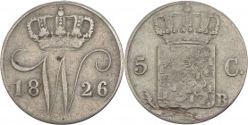 Olanda - Guglielmo I (1815-1840) - 5 cent 1826 - KM# 52 - Ag

qMB 

SPEDIZIONE SOLO IN ITALIA - SHIPPING ONLY IN ITALY