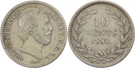 Olanda - Guglielmo III (1849-1890) - 10 cent 1884 - KM# 80 - Ag 

BB 

SPEDIZIONE SOLO IN ITALIA - SHIPPING ONLY IN ITALY