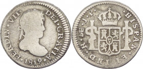 Perù - colonia spagnola - Ferdinando VII (1808-1833) - 1/2 real 1819 - Lima - KM# 113

qMB 

SPEDIZIONE SOLO IN ITALIA - SHIPPING ONLY IN ITALY