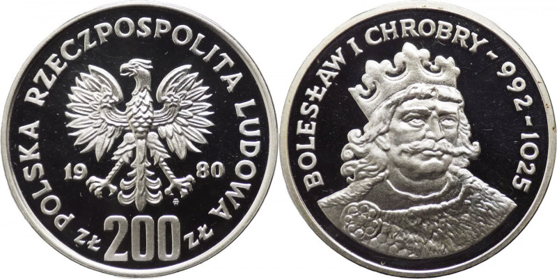 Polonia - repubblica popolare (1952-1989) - 200 złotych 1980 "Bolesław I Chrobry...