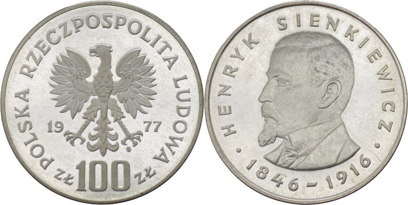 Polonia - repubblica popolare (1952-1989) - 100 złotych 1977 "Henryk Sienkiewicz...