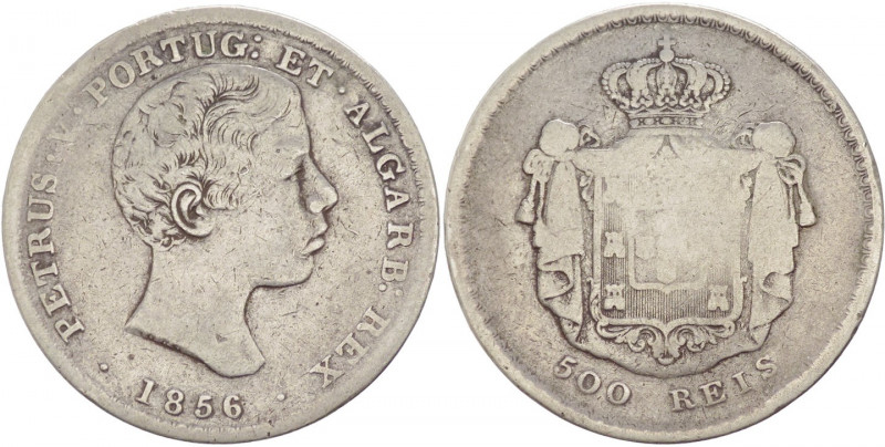 Portogallo - Pietro V (1853-1861) - 500 reis 1856 - KM# 494 - Ag

MB 

SPEDI...