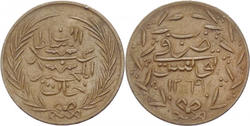 Tunisia - Abdul Mejid (1839-1860) - 3 nasri 1269 AH (1858) - KM#103.1- Cu

mBB...