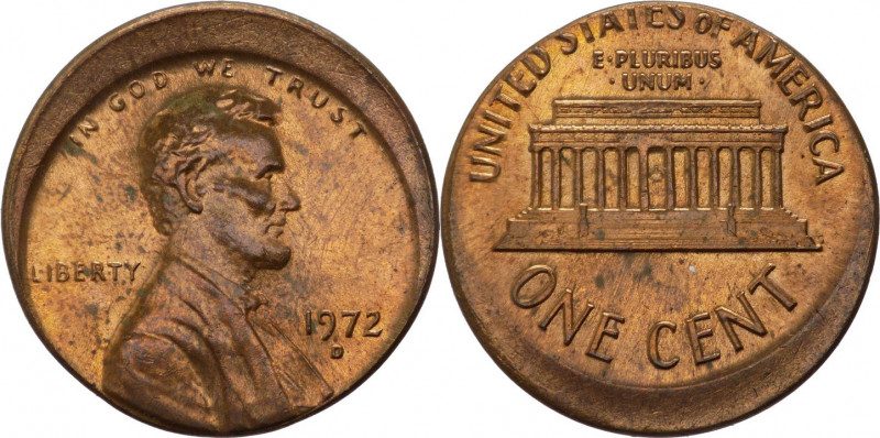 Stati Uniti d'America (dal 1776) - 1 Cent 1972 D - Decentramento di conio - Ae
...