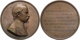 Italia - medaglia a nome di Giuseppe Mantellini - Avvocato - 1885 - Opus Passaglia - mm60; gr.124,7 - Ae

mSPL

SPEDIZIONE SOLO IN ITALIA - SHIPPI...