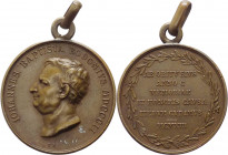 Italia - medaglietta commemorativa del centesimo anniversario della scomparsa di Giambattista Bodoni ( 1740 - 1813) incisore, tipografo e stampatore i...