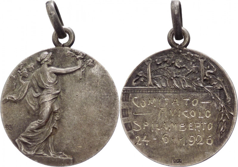 Italia - Spilamberto - medaglia del Comitato Avicolo 1926 - 21 mm; 4,12 gr - Ag...