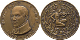 Medaglia - II centenario della nascita Correggio 1969 - emessa a nome di Bonifazio Asioli, compositore (1769 - 1832) - Opus Moschi - Ae- gr. 30,95 - Ø...