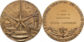 Italia - medaglia riconoscimento della Federazione Maestri del Lavoro d'Italia a Bruno Corsinovi - 1995 - 60mm; 106 gr - Ae 

FDC

SPEDIZIONE IN T...