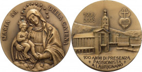 Italia - Medaglia 2006 commemorativa del 100° anniversario di fondazione del santuario della Santissima Maria della Catena di Laurignano - 51 mm, 89 g...