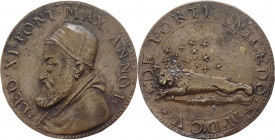 Italia - Leone XI (1605) Medaglia commemorativa del Pontefice (1605) - Riconio del Mazio - AE - gr. 14 - Ø mm 36

SPL

SPEDIZIONE SOLO IN ITALIA -...