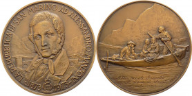San Marino - medaglia a nome di Alessandro Manzoni (1786-1873) - 1973 - opus Monti/Johnson - 60 mm - Ae - in confezione originale

FDC

SPEDIZIONE...