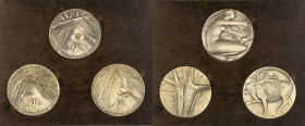 San Marino - Trittico Medaglie - "Conferenza Mondiale sulla Riforma Agraria e sullo Sviluppo Rurale" F.A.O. 1979 - Ag - gr.140 cad. - Ø mm60

FDC
...