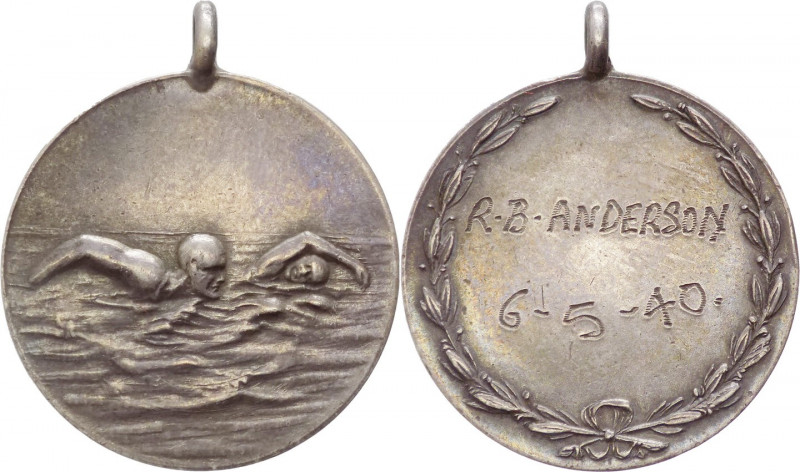 Estero - Medaglia premio per competizione sportiva (nuoto) - 1940 - Ag

 BB 
...