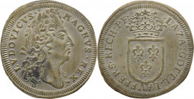 Francia - Luigi XIV (1643-1715) gettone prodotto a Norimberga - D/ LVDOVICVS . MAGNUS . REX. - testa laureata del re a destra - R/: LAZA : GOTTL :LAVF...