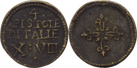 Peso Monetale - 4 Pistole D'Iitalie di fabbricazione francese per i 4 scudi d'oro d'italia - gr. 13.03

mBB 

SPEDIZIONE SOLO IN ITALIA - SHIPPING...