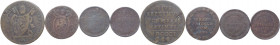 Stato Pontificio - lotto di 4 monete: 1/2 baiocco 1850; 1/2 baiocco 1852; 1/2 baiocco 1824; un baiocco 1801 - Cu

med.qBB 

SPEDIZIONE SOLO IN ITA...