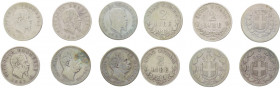 Regno d'Italia - Vittorio Emanuele II (1861-1878) - Lotto di 4 monete composto da n.1 da 2 Lire "Stemma" 1863 Napoli ; n.2 da 2 Lire "Valore" 1863 Tor...