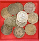 Regno d'Italia - Vittorio Emanuele II (1861-1878) - Umberto I (1878-1900) - Lotto di 12 monete da 10 centesimi di taglio e anni vari - Cu

med.qBB ...