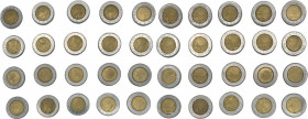 Repubblica Italiana (dal 1946) - Monetazione in lire (1946-2001) - lotto di 20 monete tutte da 500 Lire tutte comprese tra il 1982-1995 con le variant...