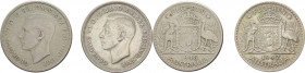 Australia - Re Giorgio VI (1937-1952) Lotto di 2 esemplari: 1 Fiorino 1946 - Ag; 1 Fiorino 1947 - Ag

med.qBB

SPEDIZIONE SOLO IN ITALIA - SHIPPIN...