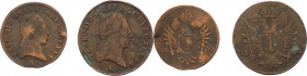 Austria - Francesco II (1792-1835) - lotto di 2 monete da 1 e 1/2 kreutzer 1800 A - Cu

med.qBB 

SPEDIZIONE SOLO IN ITALIA - SHIPPING ONLY IN ITA...