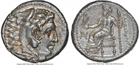 MACEDONIAN KINGDOM. Alexander III the Great (336-323 BC). AR drachm (17mm, 4.30 gm, 12h). NGC Choice AU 5/5 - 5/5. Lifetime issue of Miletus, ca. 325-...