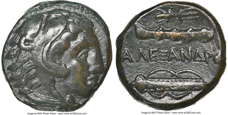 MACEDONIAN KINGDOM. Alexander III the Great (336-323 BC). AE unit (17mm, 9h). NG...