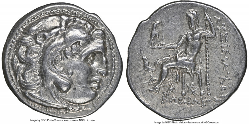 THRACIAN KINGDOM. Lysimachus (305-281 BC). AR drachm (18mm, 1h). NGC Choice XF. ...