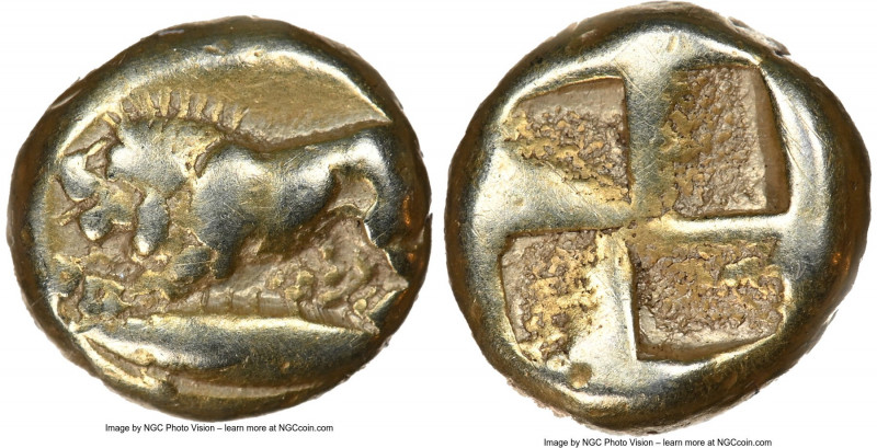 MYSIA. Cyzicus. Ca. 500-450 BC. EL sixth-stater or hecte (10mm, 2.61 gm). NGC Ch...