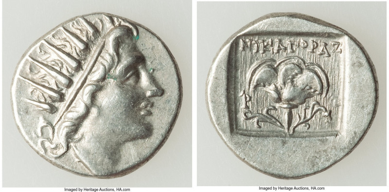 CARIAN ISLANDS. Rhodes. Ca. 88-84 BC. AR drachm (15mm, 2.36 gm, 1h). Choice XF. ...