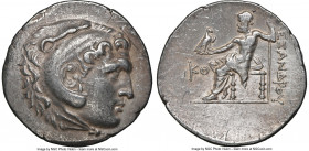 PAMPHYLIA. Perga. Ca. 221-189 BC. AR tetradrachm (30mm, 1h). NGC Choice VF, brushed. Posthumous issue in the name and types of Alexander III the Great...