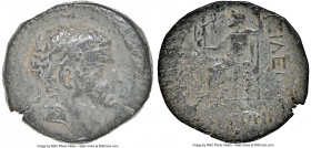CILICIAN KINGDOM. Tarcondimotus I (ca. 39-31 BC). AE (22mm, 12h). NGC VF, adjusted flan. Anazarbus. Diademed head of Tarcondimotus I right, anchor cou...