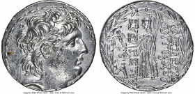 SELEUCID KINGDOM. Antiochus VII Euergetes (Sidetes) (138-129 BC). AR tetradrachm (29mm, 12h). NGC XF, brushed. Antioch on the Orontes. Diademed head o...