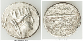 SYRIA. Seleucia Pieria. Ca. 106-88 BC. AR tetradrachm (29mm, 14.19 gm, 11h). XF. Dated Civic Year 16 (95/4 BC). Turreted and veiled bust of Tyche righ...