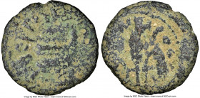 JUDAEA. Roman Procurators. Pontius Pilate (AD 26-36). AE prutah (15mm, 11h). NGC (ungraded) Fine. Jerusalem, dated Regnal Year 16 of Tiberius (AD 29/3...