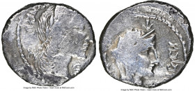 NABATAEAN KINGDOM. Aretas IV (ca. 8/9 BC-AD 40), and Huldu. AR drachm (17mm, 1h). NGC Fine. Petra, 9/8 BC. Laureate head of Aretas IV right; Aramaic l...