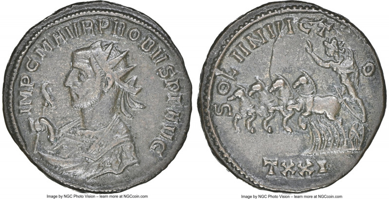 Probus (AD 276-282). BI antoninianus (21mm, 4.24 gm, 1h). NGC XF 5/5 - 5/5. Sisc...