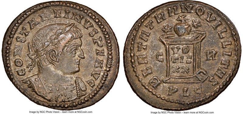 Constantine I the Great (AD 307-337). AE3 or BI nummus (19mm, 12h). NGC Choice A...