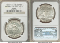 Leopold III 50 Francs 1935 MS65 NGC, Brussels mint, KM106.1. Coin alignment. Position A. Railway Centennial 

HID09801242017

© 2022 Heritage Auct...