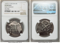 Charles III Cob 8 Reales 1767 P-V/Y VF Details (Edge Damage) NGC, Potosi mint, KM45. 26.35gm. 

HID09801242017

© 2022 Heritage Auctions | All Rig...