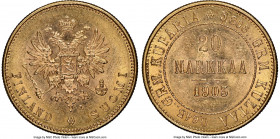 Russian Duchy. Nicholas II gold 20 Markkaa 1903-L MS64 NGC, Helsinki mint, KM9.2.

HID09801242017

© 2022 Heritage Auctions | All Rights Reserved