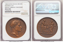 Napoleon bronze "Currency Recovery" Medal 1804-Dated MS62 Brown NGC, Bram-379. 41mm. By Andrieu. NAPOLEON EMPEREUR his laureate head right / Moneta an...
