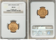 Republic gold 20 Francs 1897-A MS64 NGC, Paris mint, KM825. AGW 0.1867 oz. 

HID09801242017

© 2022 Heritage Auctions | All Rights Reserved