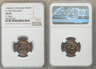William I, the Conqueror (1066-1087) Penny ND (1083-1086) AU58 NGC, Bristol mint, Sweyn as moneyer, PAXS type, S-1257, N-850. 1.34gm. 

HID098012420...