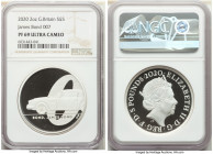 Elizabeth II Pair of Certified silver Proof "James Bond 007" Pounds 2020 PR69 Ultra Cameo NGC, KM-Unl. Includes (1) 5 Pounds (2 oz) and (1) 2 Pounds. ...