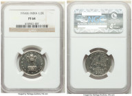 Republic Proof 1/2 Rupee 1954-(B) PR64 NGC, Bombay mint, KM6.2. Two year type. 

HID09801242017

© 2022 Heritage Auctions | All Rights Reserved