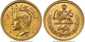 Muhammad Reza Pahlavi gold Pahlavi SH 1331 (1952) MS66 NGC, KM1162. AGW 0.2354 oz. 

HID09801242017

© 2022 Heritage Auctions | All Rights Reserve...